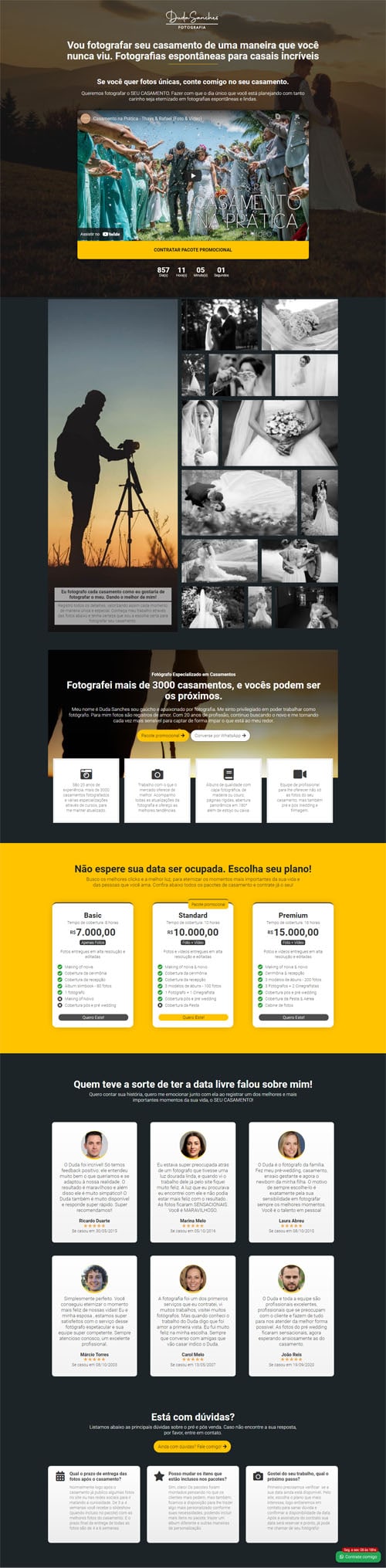 Modelo de landing page para vender planos, serviços, produtos e cursos
