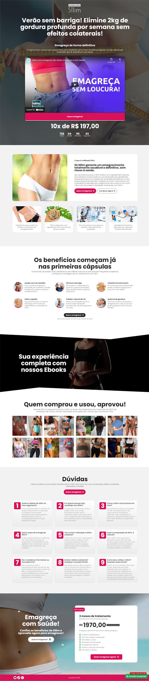 Modelo de landing page para vendas de produtos