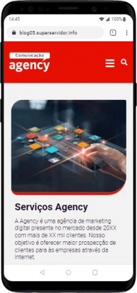 Modelo de site com Blog para agências de marketing digital e de publicidade