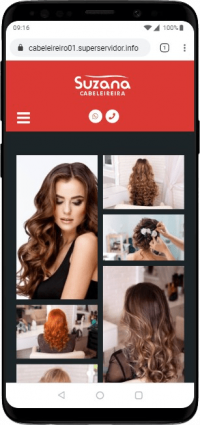 Modelo de site para cabeleireiros, depiladores, manicures, pedicures, barbeiros, salão de beleza e barbearias