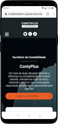 Modelo de site para escritórios de contabilidade, contadores e empresas contábeis
