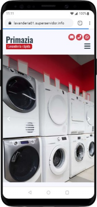 Modelo de Site para Lavanderias, empresas de limpeza de roupas e lavagem a seco