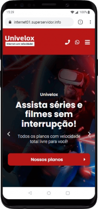 Modelo de Site para empresas e provedores de internet